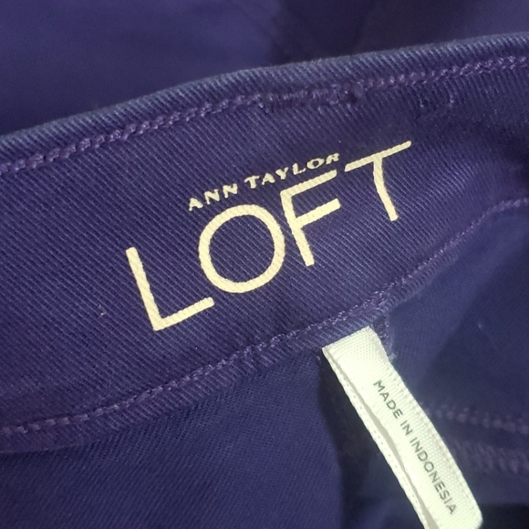 ANN TAYLOR Purple Modern Skinny Jeans sz 25/0P NEW - Picture 4 of 10